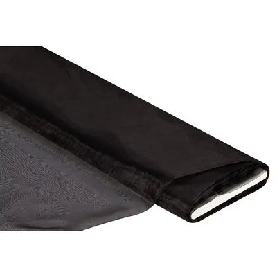 Tissu organza, noir