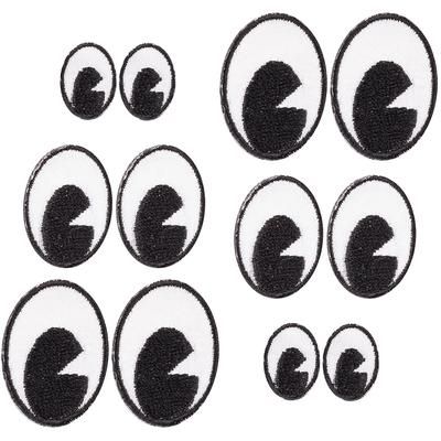buttinette Écussons "yeux", 1,5 – 2,9 cm, 12 pièces
