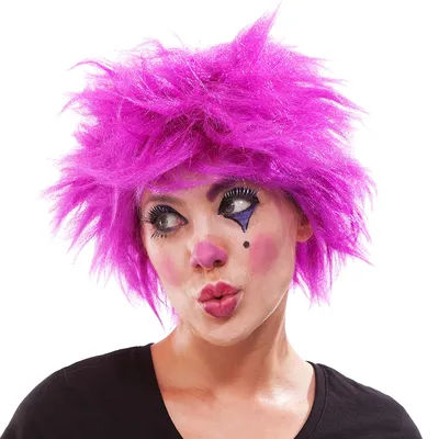 Perruque "Clown", violet