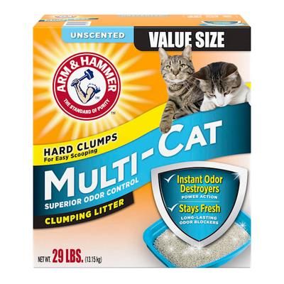 Unscented Multi-Cat Clumping Litter, 29 lbs.