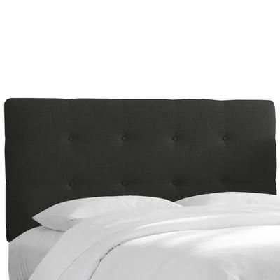 Roscoe Tufted Headboard by Skyline Furniture in Twill Black (Size CALKNG)