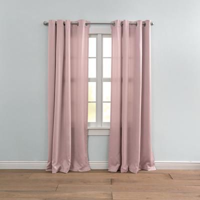 Wide Width BH Studio Room-Darkening Grommet Panel by BH Studio in Pale Rose (Size 54" W 95" L) Window Curtain