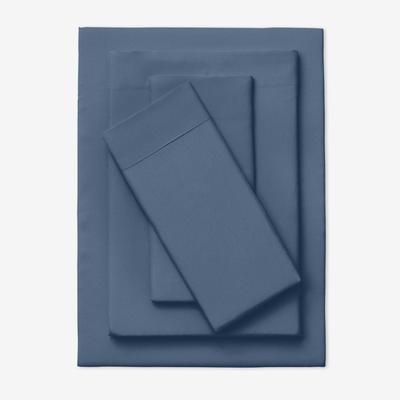 BH Studio Solid Microfiber Sheet Set by BH Studio in Blue Smoke (Size TWIN)