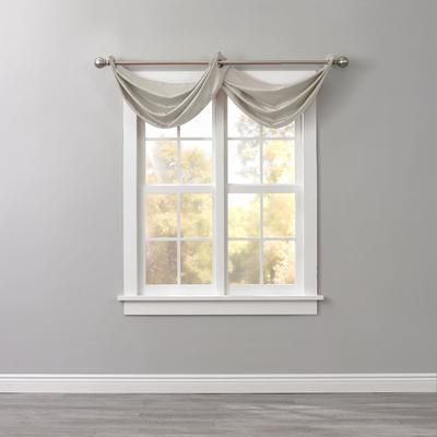 BH Studio Room-Darkening Waterfall Grommet Valance by BH Studio in Shell Window Curtain
