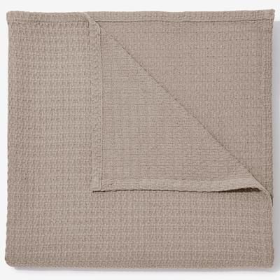 BH Studio Cotton Blanket by BH Studio in Taupe (Size FL/QUE)