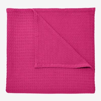 BH Studio Cotton Blanket by BH Studio in Berry (Size FL/QUE)