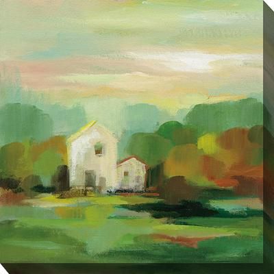 FARAWAY FARM OUTDOOR ART 24X24 by West of the Wind in Multi