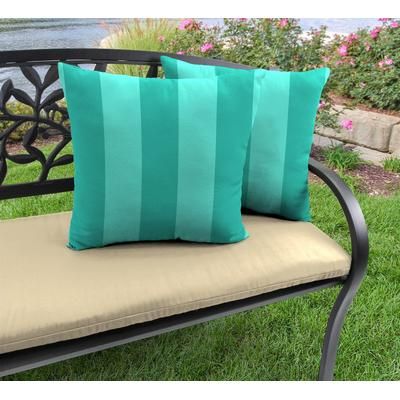 "Outdoor 16" Accessory Throw Pillows, Set of 2-PREVIEW LAGOON - Jordan Manufacturing 9952PK2-6639D"