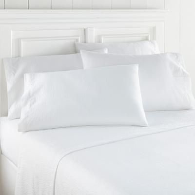 Seersucker Sheet Sets by Shavel Home Products in White (Size QUEEN)