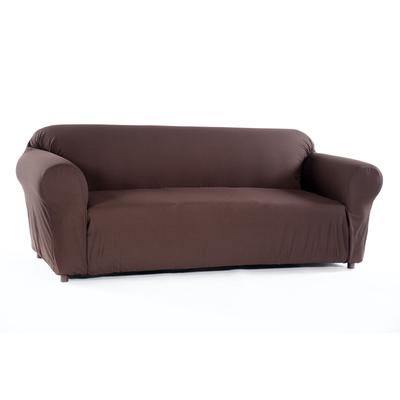 Waffle Stretch Slipcover by Classic Slipcovers in Brown (Size SOFA)