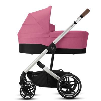 Cybex Balios S Lux Full Size Stroller + Cot S Bassinet Bundle - Magnolia Pink