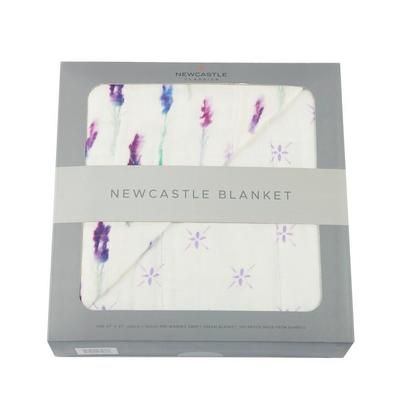 Lavender and Watercolor Star Bamboo Muslin Newcastle Blanket - Newcastle Classics 724