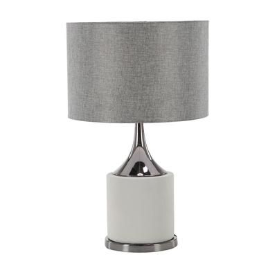 Juniper + Ivory 24 In. x 15 In. Traditional Table Lamp Grey Metal - Juniper + Ivory 39985