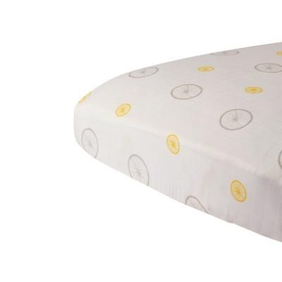 Vintage Wheel Bamboo Muslin Crib Sheet - Newcastle Classics 456