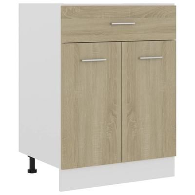 vidaXL Armadio con Cassetto Rovere Sonoma 60x46x81,5 cm in Truciolato