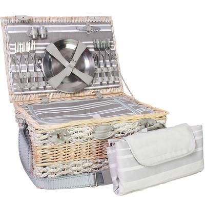 Panier pique-nique Napoléon gris 6 personnes