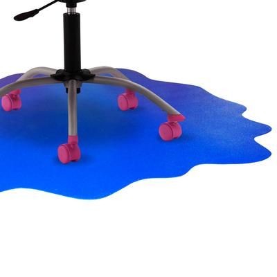 "CraftTex Blue Sploshmat Crafts, Kids and Classrooms Floor Mat for Carpets - 40" x 40" - Floortex CC114040PBV"