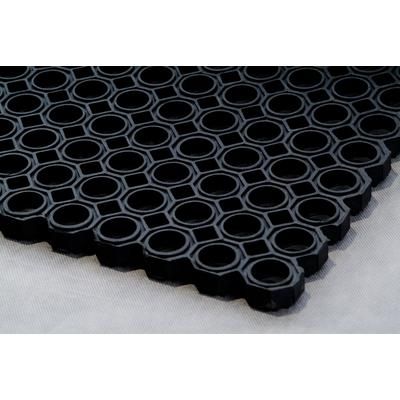 "Doortex Octomat Black All-Weather Heavy Duty Outdoor Entrance Mat - 40" x 60" - Floortex FR4101522OCBK"