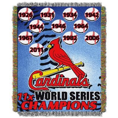 Cardinals Commemorative Series Throw by MLB in Multi