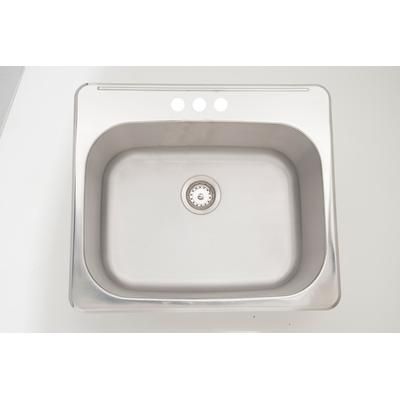 25-in. W CSA Approved Stainless Steel Kitchen Sink With Stainless Steel Finish And 18 Gauge - American Imaginations AI-27770
