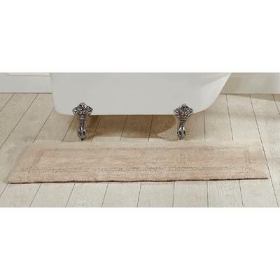 Lux Collections Bath Mat Rug 20" X 60" Runner by Better Trends in Sand