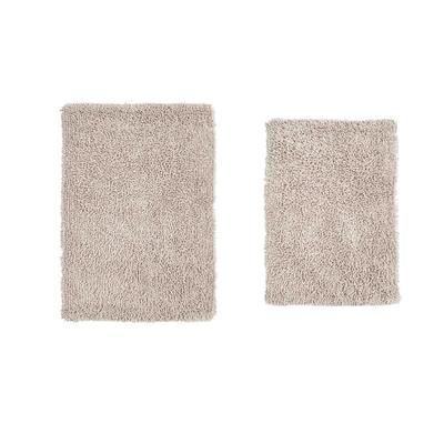 Fantasia 2 Piece Set Bath Rug Collection by Home Weavers Inc in Ivory