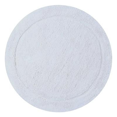 Bloomfield Round Bath Rug Collection by Home Weavers Inc in White (Size 30" ROUND)