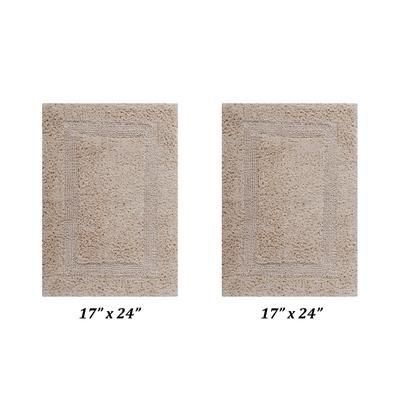 Lux Collections Rug 2 Piece Set (17" X 24" | 17" X 24") by Better Trends in Sand