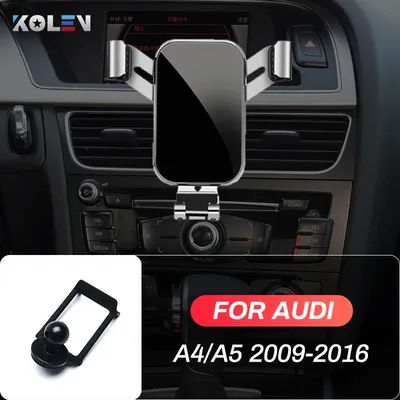 Support de téléphone portable pour voiture, support de gravité pour Audi A4, A5, 2009, 2010, 2014, 2015, 2016, support spécial GPS, navigation rapide, accessoires de ket
