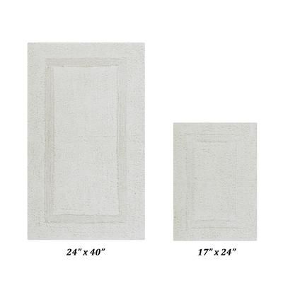 Lux Collectioni Rug 2 Piece Set (17" x 24" | 24" x 40") by Better Trends in Ivory