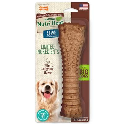 Nutri Dent X-Large Filet Mignon Dog Dental Chew, 6.8 oz., Count of 1