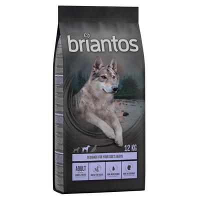 Multipack risparmio! 2 x Briantos - 2 x 12 kg Adult Anatra & Patate - senza cereali