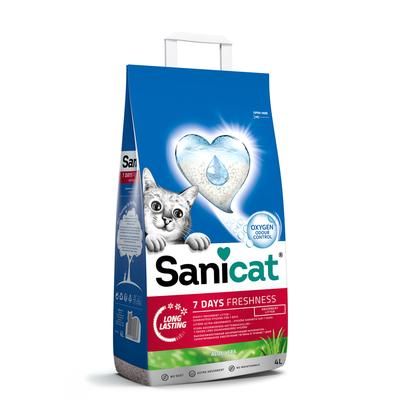 Lettiera Sanicat 7 Days Aloe Vera - Set %: 4 x 4 L