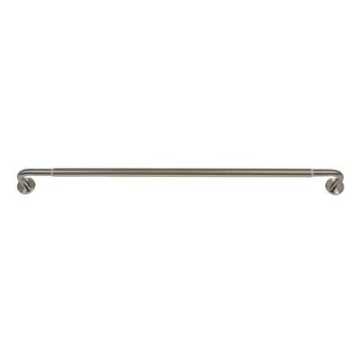 Versailles' Privacy Rod Set (66in - 120in) by Versailles Home Fashions in Brushed Nickel