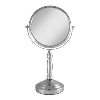 Two-Sided Vanity Swivel Mirror 10X/1X by Zadro Products Inc. in Nickel