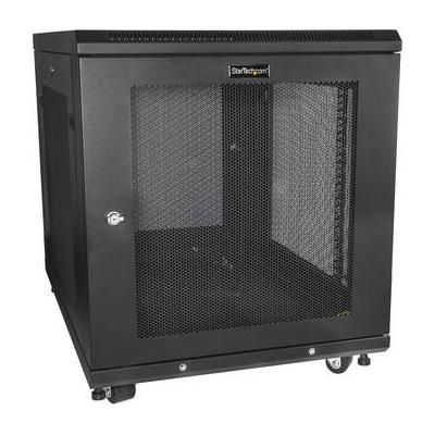 StarTech Adjustable Depth Server Rack Cabinet with Casters (12 RU) RK1233BKM