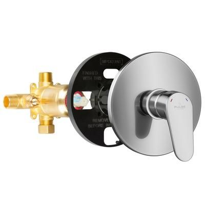 "PULSE ShowerSpas Tru-Temp Pressure Balance 1/2" Rough-In Valve with Chrome Trim Kit - PULSE ShowerSpas 3001-RIV-PB-CH"