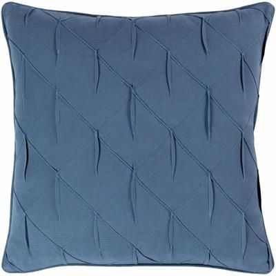 Brandywine 18" Square Modern Cotton Deep Teal/Teal Throw Pillow - Boutique Rugs