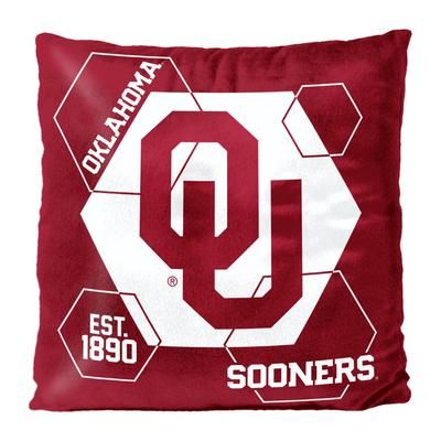 Oklahoma Connector Velvet Reverse Pillow by NCAA in Multi