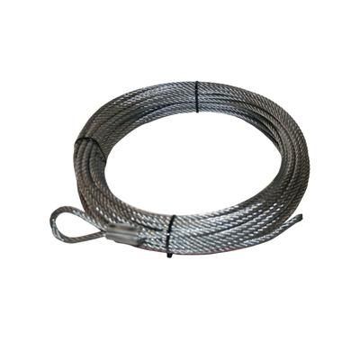 Bulldog Winch Wire Rope for 10005 9/25in x 87ft Silver 20112