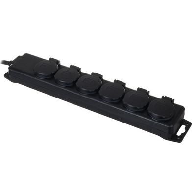 Brennenstuhl Hinged Lid Socket Dist. 6-Way