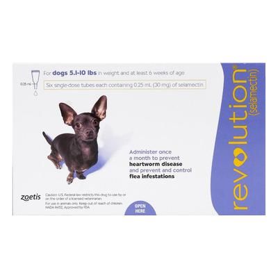 55% Off Revolution For Very Small Dogs 5.1-10 Lbs (Purple) 3 Doses