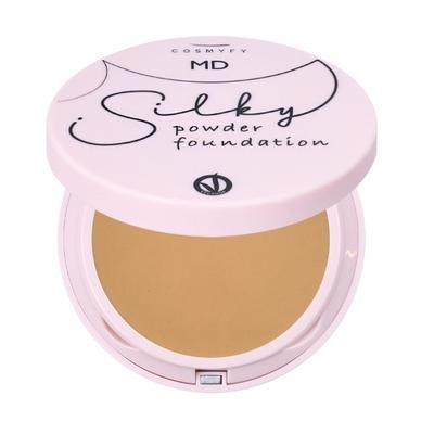 Cosmyfy - Silky Powder Foundation- Makeup Delight Fondotinta 8 g Marrone chiaro unisex