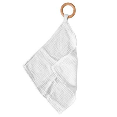 Pure White Cotton Blankie Teether - Newcastle Classics 11007