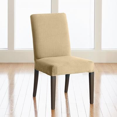 BH Studio Brighton Stretch Dining Room Chair Slipcover by BH Studio in Khaki