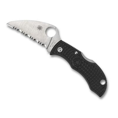 Spyderco Manbug 1.91in Folding Knife VG-10 Wharncliffe Black MBKWS