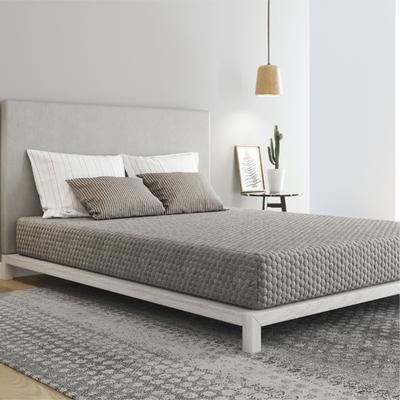 10" Gel Memory Foam Mattress, Firm, Twin Mattress by Engia in Grey (Size TWIN)