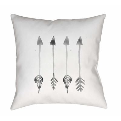 Braeton 20" Square Modern Pillow plush Off White/Dark Gray/Dark Gray/Neutral/Gray/Light Silver Outdoor Throw Pillow - Boutique Rugs