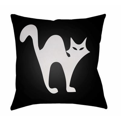 Kitale 20" Square Modern p Seashell/Onyx Black/Smoke/Dark Gray/Gray/Jet Black/Light Silver/Black Outdoor Throw Pillow - Boutique Rugs