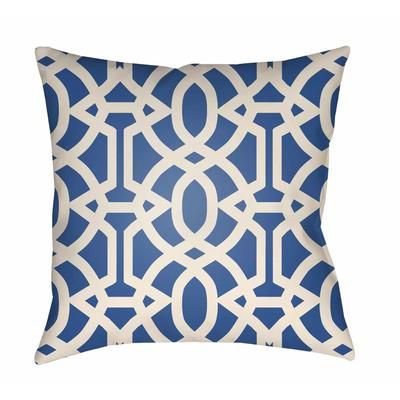 Manavgat 20" Square Modern Pillow Moroccan Plush Muted Blue/Off White/Medium Gray/Gray/Cloud Gray/Pearl/Azure/Ivory/Blue/Ash Outdoor Throw Pillow - Boutique Rugs